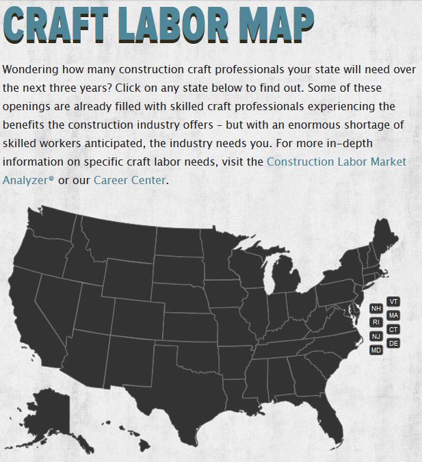 Craft Labor Map